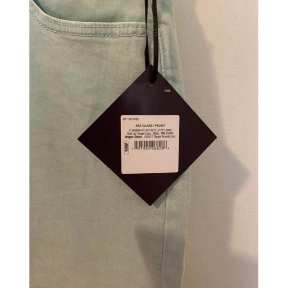 Women's Mint Jean Shorts - Picture 2 of 6